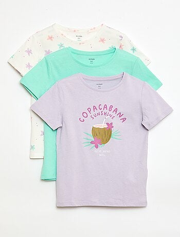 Conjunto de 3 t-shirts de manga curta