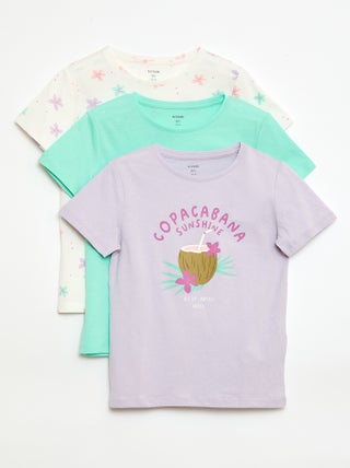 Conjunto de 3 t-shirts de manga curta