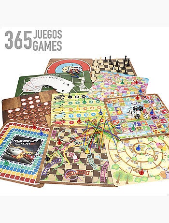 Conjunto de 365 jogos de tabuleiro com caixa de metal cb games