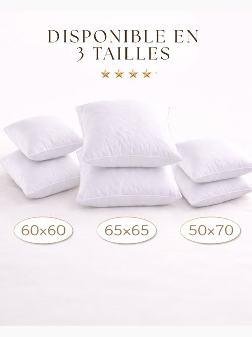 Conjunto de 4 almofadas poliéster moelleux premium promo linge - Kiabi Conjunto de 4 almofadas poliéster moelleux premium promo linge - Kiabi