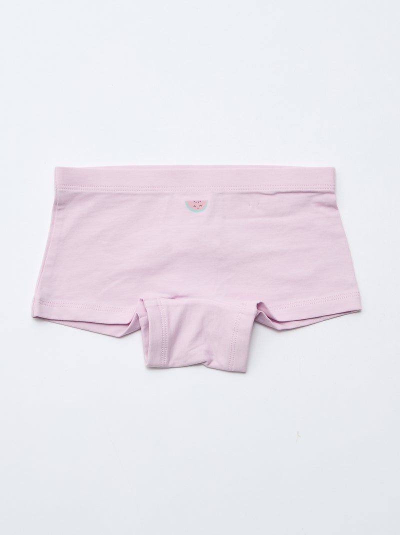 Conjunto de 4 cuecas shorty com estampado Amarelo - Kiabi