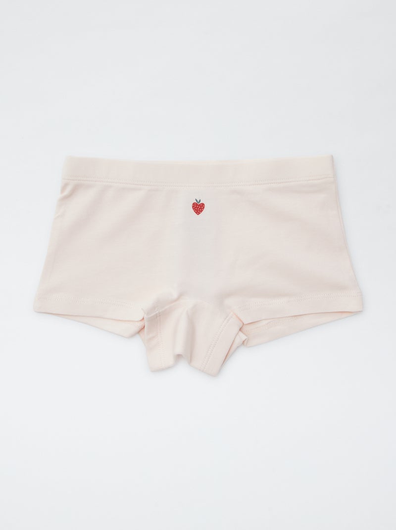 Conjunto de 4 cuecas shorty com estampado VERMELHO - Kiabi