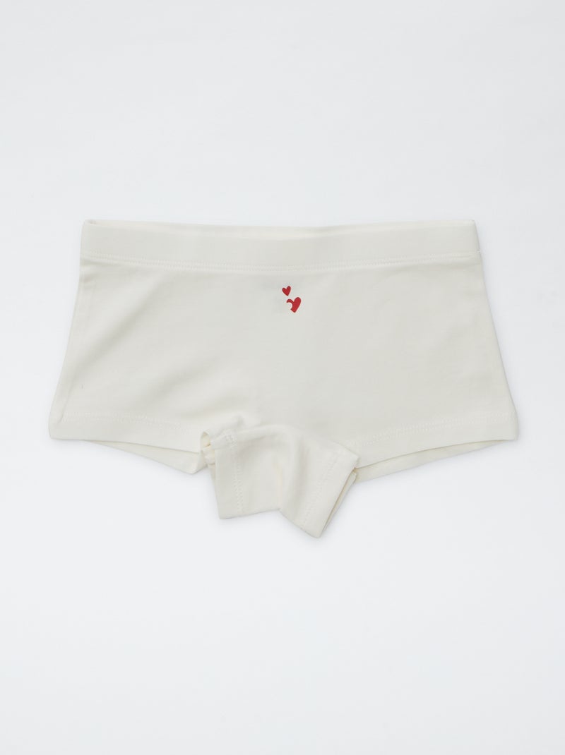 Conjunto de 4 cuecas shorty com estampado VERMELHO - Kiabi