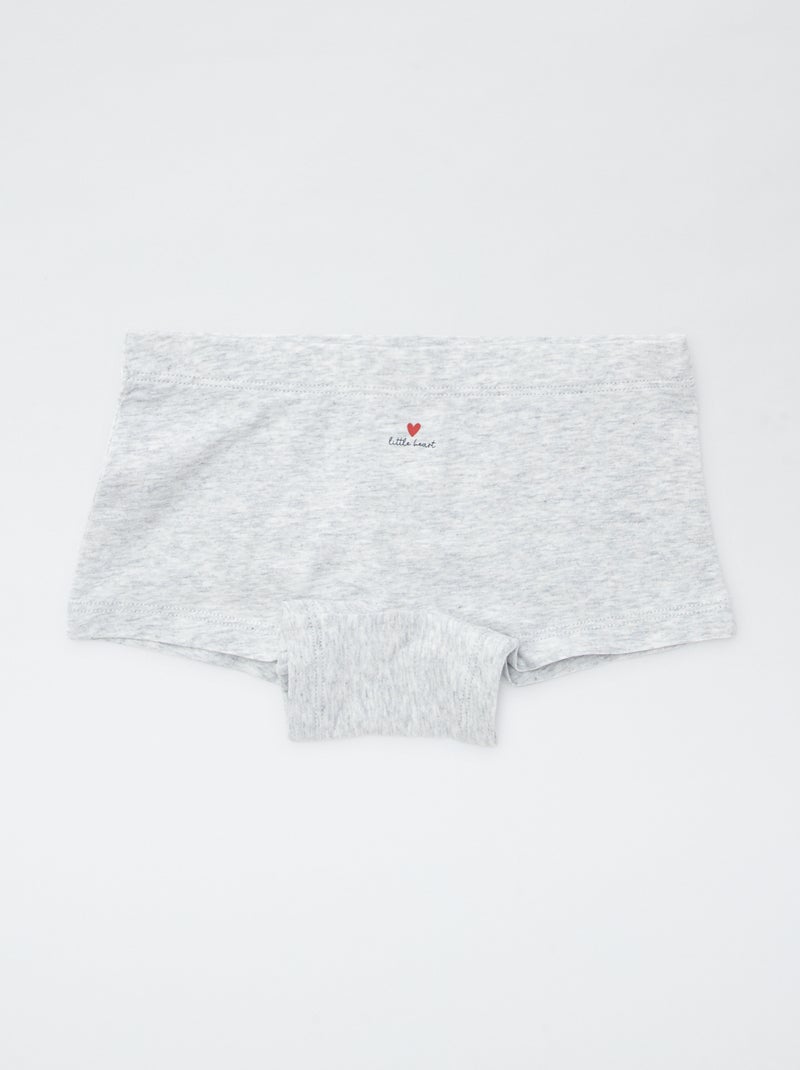 Conjunto de 4 cuecas shorty com estampado VERMELHO - Kiabi