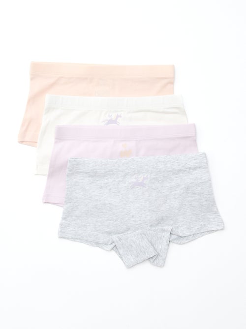 Conjunto de 4 cuecas shorty com estampado - Kiabi