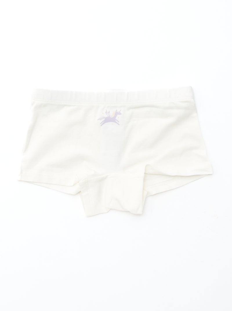 Conjunto de 4 cuecas shorty com estampado Violeta - Kiabi