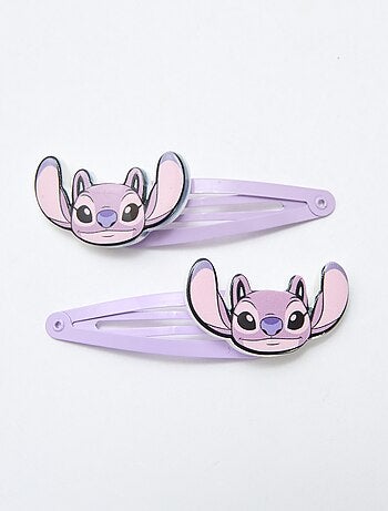 Conjunto de 4 ganchos + 2 elásticos 'Stitch'