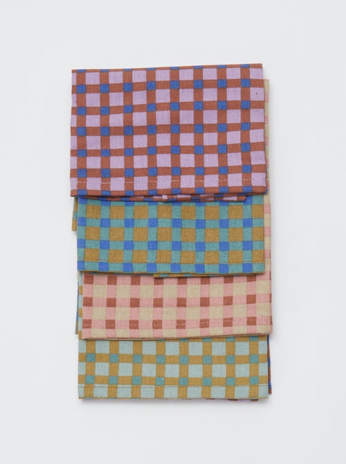 Conjunto de 4 guardanapos de mesa - Kiabi Home - Kiabi Conjunto de 4 guardanapos de mesa - Kiabi Home - Kiabi