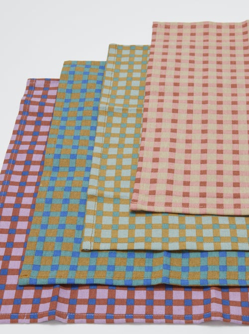 Conjunto de 4 guardanapos de mesa - Kiabi Home - Kiabi Conjunto de 4 guardanapos de mesa - Kiabi Home - Kiabi