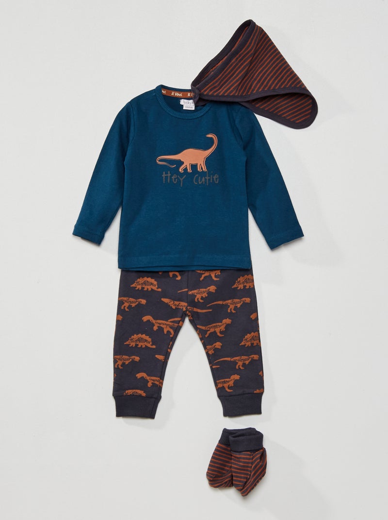 Conjunto de 4 peças Azul Marinho - Kiabi
