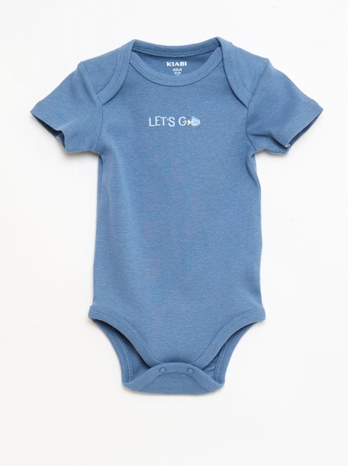 Conjunto de 5 bodies de manga curta em algodão - Kiabi