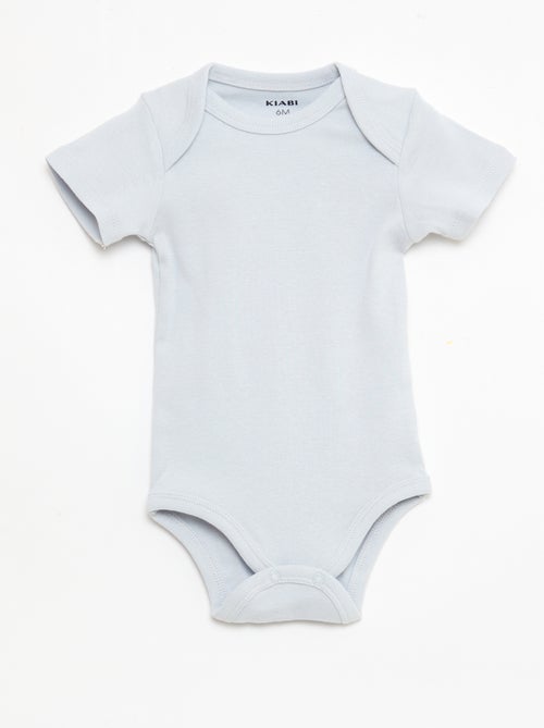 Conjunto de 5 bodies de manga curta em algodão - Kiabi