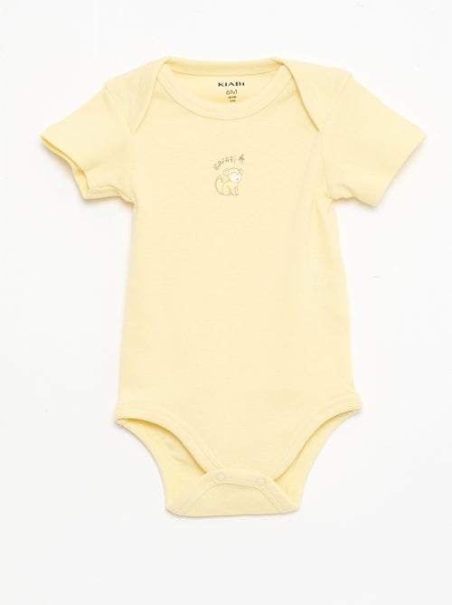 Conjunto de 5 bodies de manga curta em algodão - Kiabi