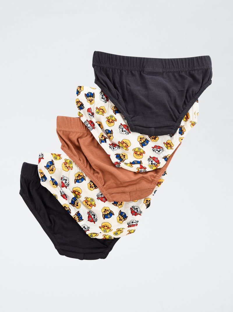 Conjunto de 5 cuecas 'Patrulha Pata' Cinza - Kiabi