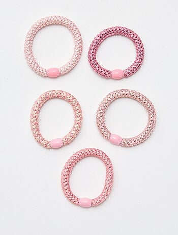 Conjunto de 5 elásticos coloridos