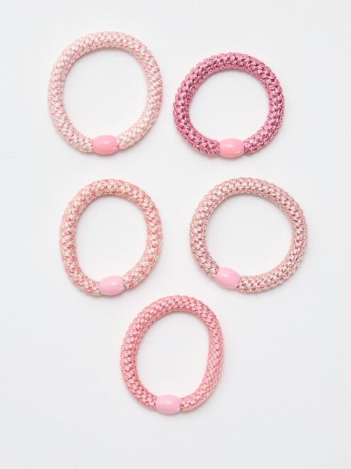 Conjunto de 5 elásticos coloridos - Kiabi