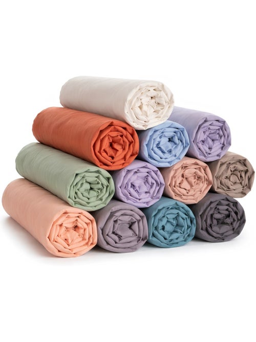 Conjunto de 5 lençóis com elástico algodão promo linge aleatório - Kiabi