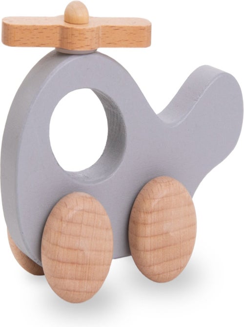 Conjunto de 6 veículos de madeira para bebés – primeiros brinquedos educativos a partir dos 12 meses - Kiabi