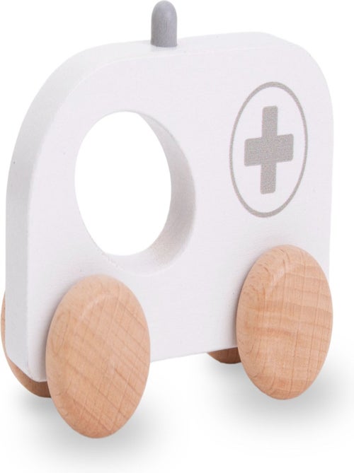 Conjunto de 6 veículos de madeira para bebés – primeiros brinquedos educativos a partir dos 12 meses - Kiabi
