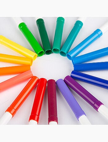 Conjunto de 64 lápis de cor e canetas de feltro cra-z-art