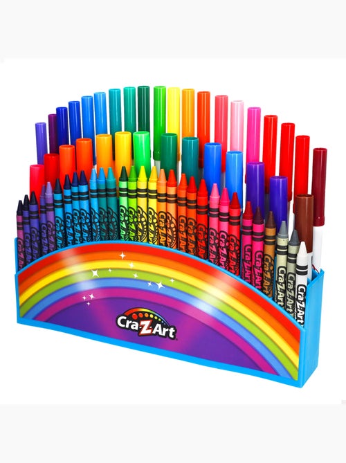 Conjunto de 64 lápis de cor e canetas de feltro cra-z-art - Kiabi