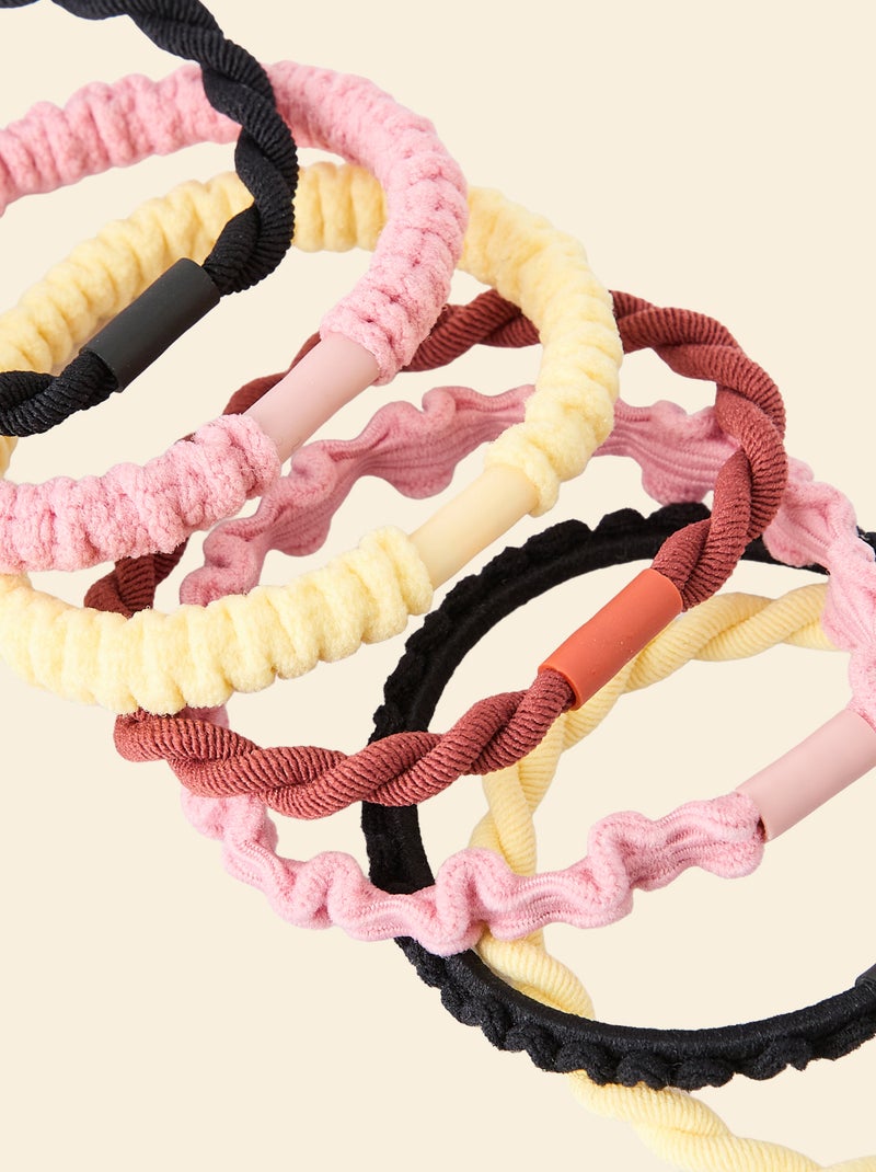 Conjunto de 7 elásticos (ekstract) Rosa - Kiabi