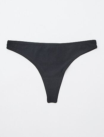 Conjunto de 7 tangas pretas