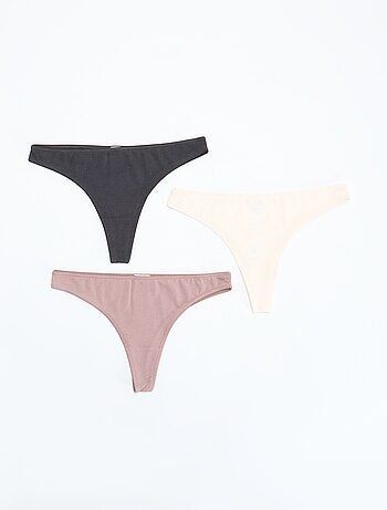 Conjunto de 7 tangas pretas