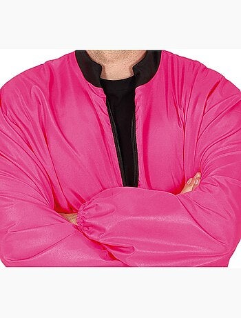 Conjunto de agasalho fúcsia neon