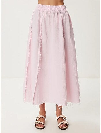 Conjunto de algodão com blusa sem mangas e saia de perna larga istanbul