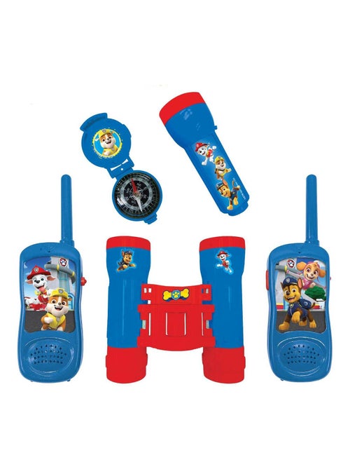 Conjunto de aventuras da patrulha pata com walkie talkies até 120 m, binóculos e bússola - Kiabi