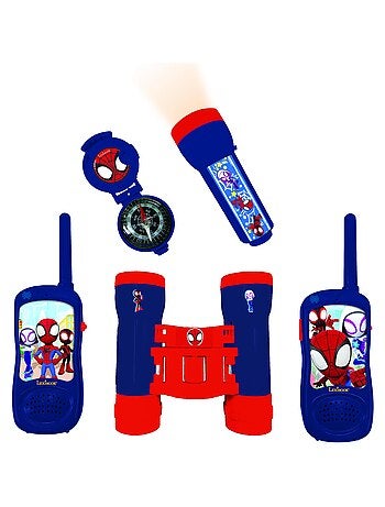 Conjunto de aventuras spidey & his amazing friends com walkietalkie até 120m.