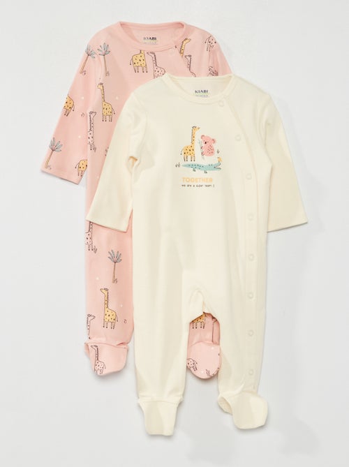 Conjunto de baby-grows - 2 peças - Kiabi