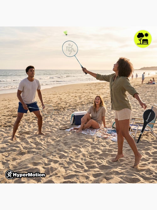Conjunto de badminton hypermotion – 2 raquetes + capa, verde-sálvia - Kiabi