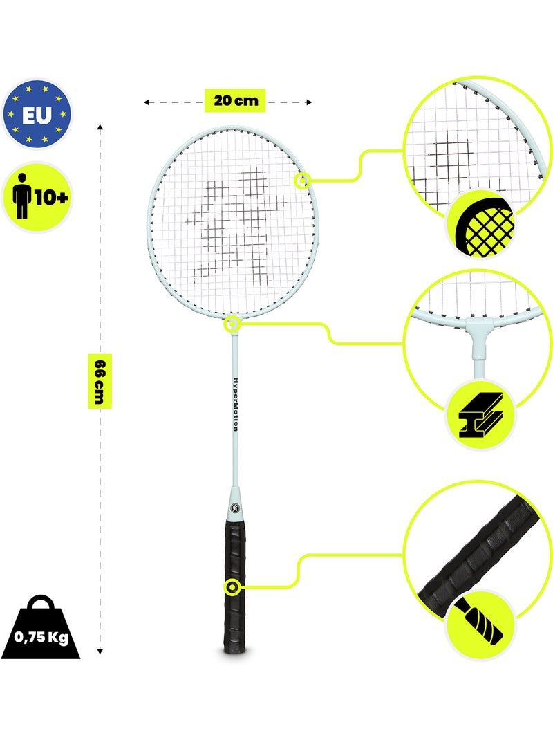 Conjunto de badminton hypermotion – 2 raquetes + capa, verde-sálvia Azul - Kiabi