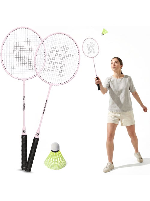 Conjunto de badminton hypermotion – 2 raquetes e volante - Kiabi