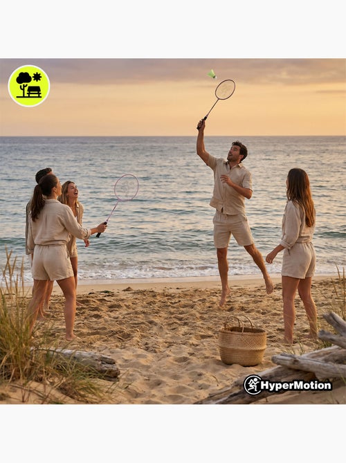 Conjunto de badminton hypermotion – 2 raquetes e volante - Kiabi