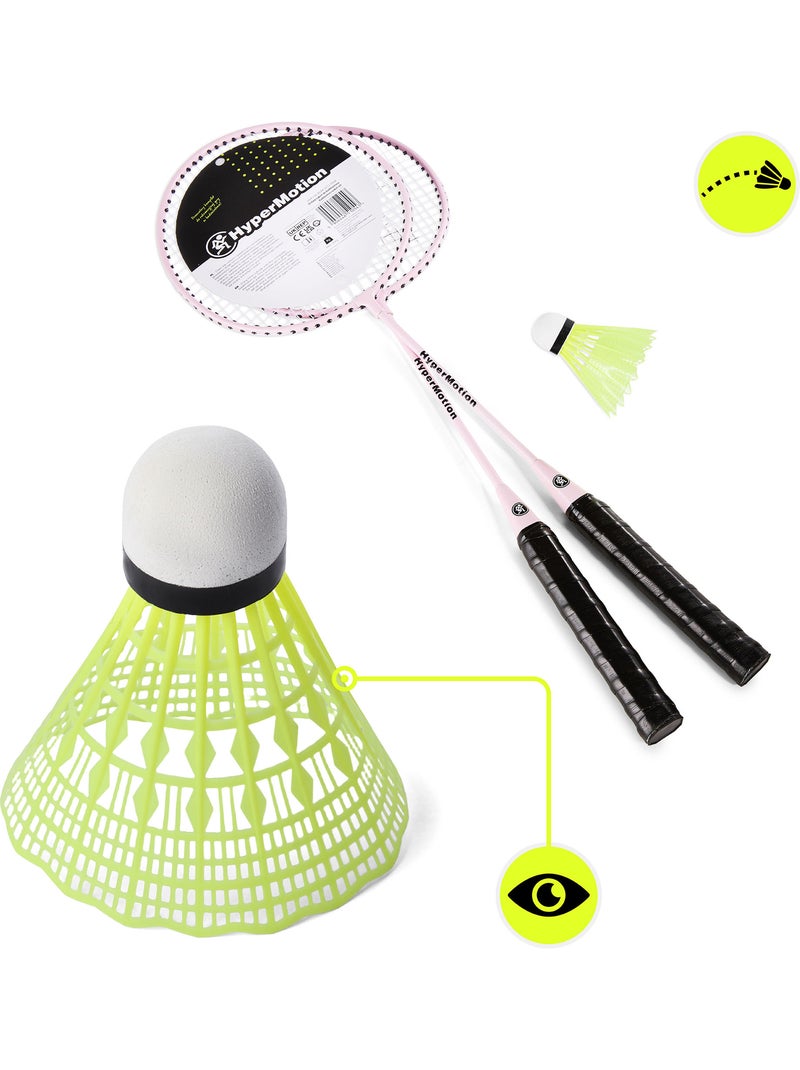 Conjunto de badminton hypermotion – 2 raquetes e volante Rosa - Kiabi