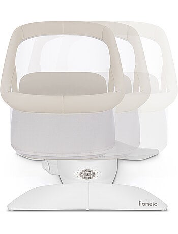 Conjunto de baloiço e alcofa elétrica 360° LIONELO Vivi - 12 melodias - 3 modos - Comando à distânci