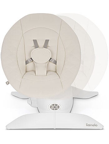 Conjunto de baloiço e alcofa elétrica 360° LIONELO Vivi - 12 melodias - 3 modos - Comando à distânci