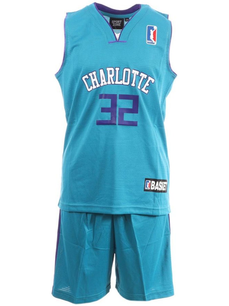 Conjunto de Basquetebol Charlotte para Criança Azul/Branco Sport Zone Azul - Kiabi