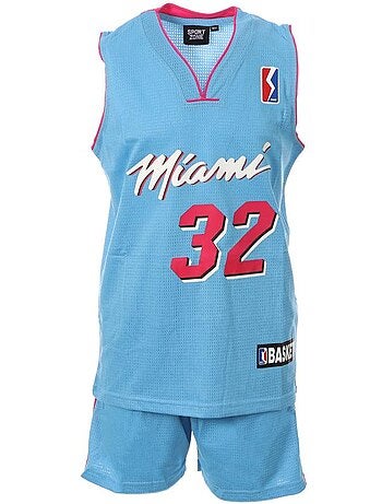 Conjunto de Basquetebol Infantil Miami Azul/Rosa/Branco Sport Zone
