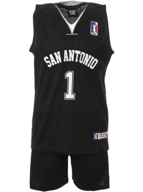 Conjunto de Basquetebol Infantil San Antonio Preto Sport Zone - Kiabi