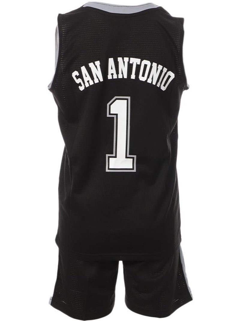 Conjunto de Basquetebol Infantil San Antonio Preto Sport Zone Preto - Kiabi