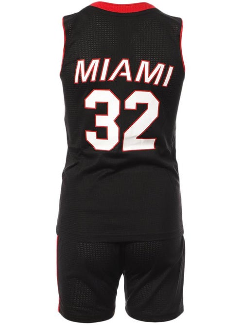 Conjunto de basquetebol júnior miami heat preto/vermelho sport zone - Kiabi Conjunto de basquetebol júnior miami heat preto/vermelho sport zone - Kiabi