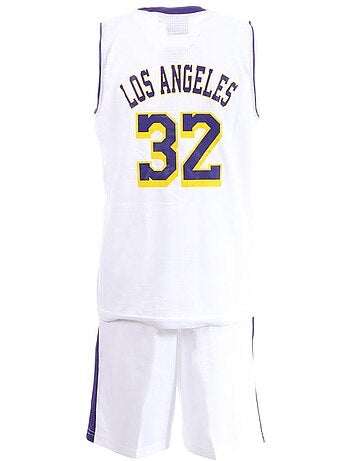 Conjunto de Basquetebol Los Angeles Preto/Laranja para Criança Sport Zone