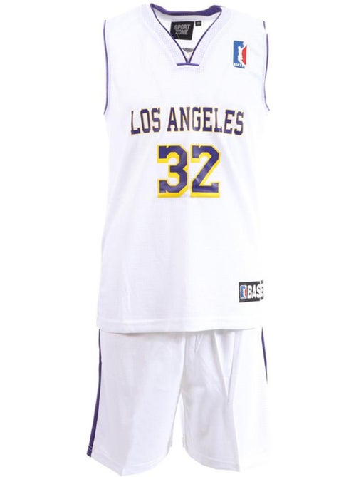 Conjunto de Basquetebol Los Angeles Preto/Laranja para Criança Sport Zone - Kiabi Conjunto de Basquetebol Los Angeles Preto/Laranja para Criança Sport Zone - Kiabi