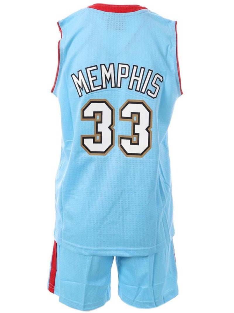 Conjunto de Basquetebol Memphis Azul para Rapaz Sport Zone Azul - Kiabi