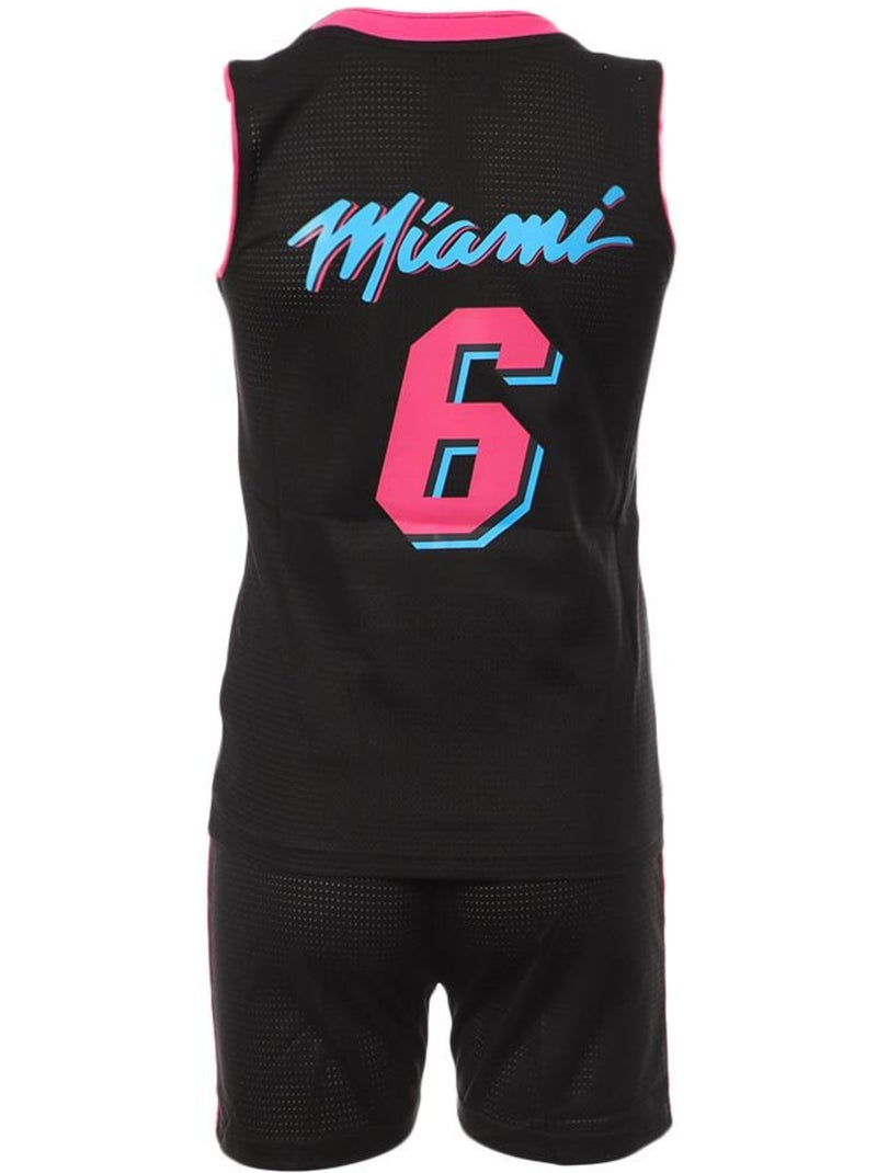 Conjunto de Basquetebol Miami Heat Preto para Criança Sport Zone DAPL5810 Preto - Kiabi