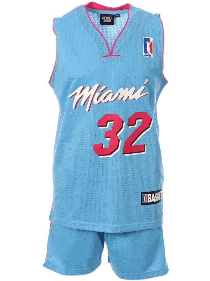 Conjunto de Basquetebol Miami para Criança Azul/Rosa Sport Zone Rosa - Kiabi